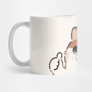 Thumbs up crying Cat Mug